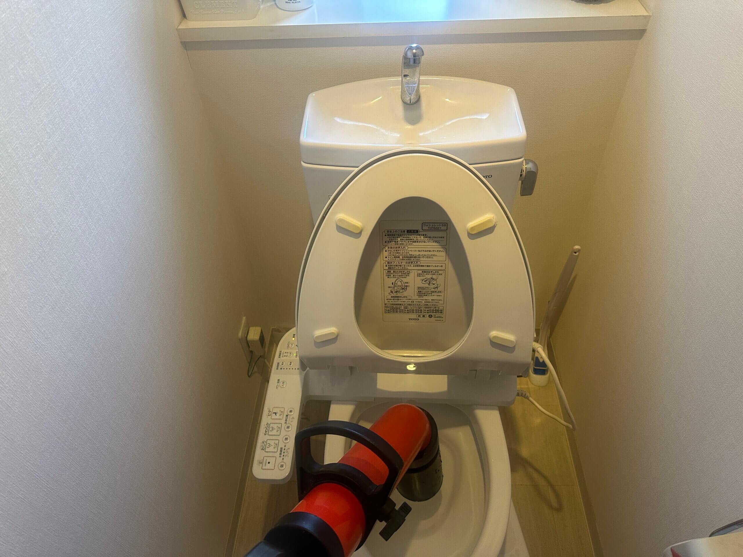 ティッシュペーパーによるトイレつまり解消-香芝市旭ケ丘