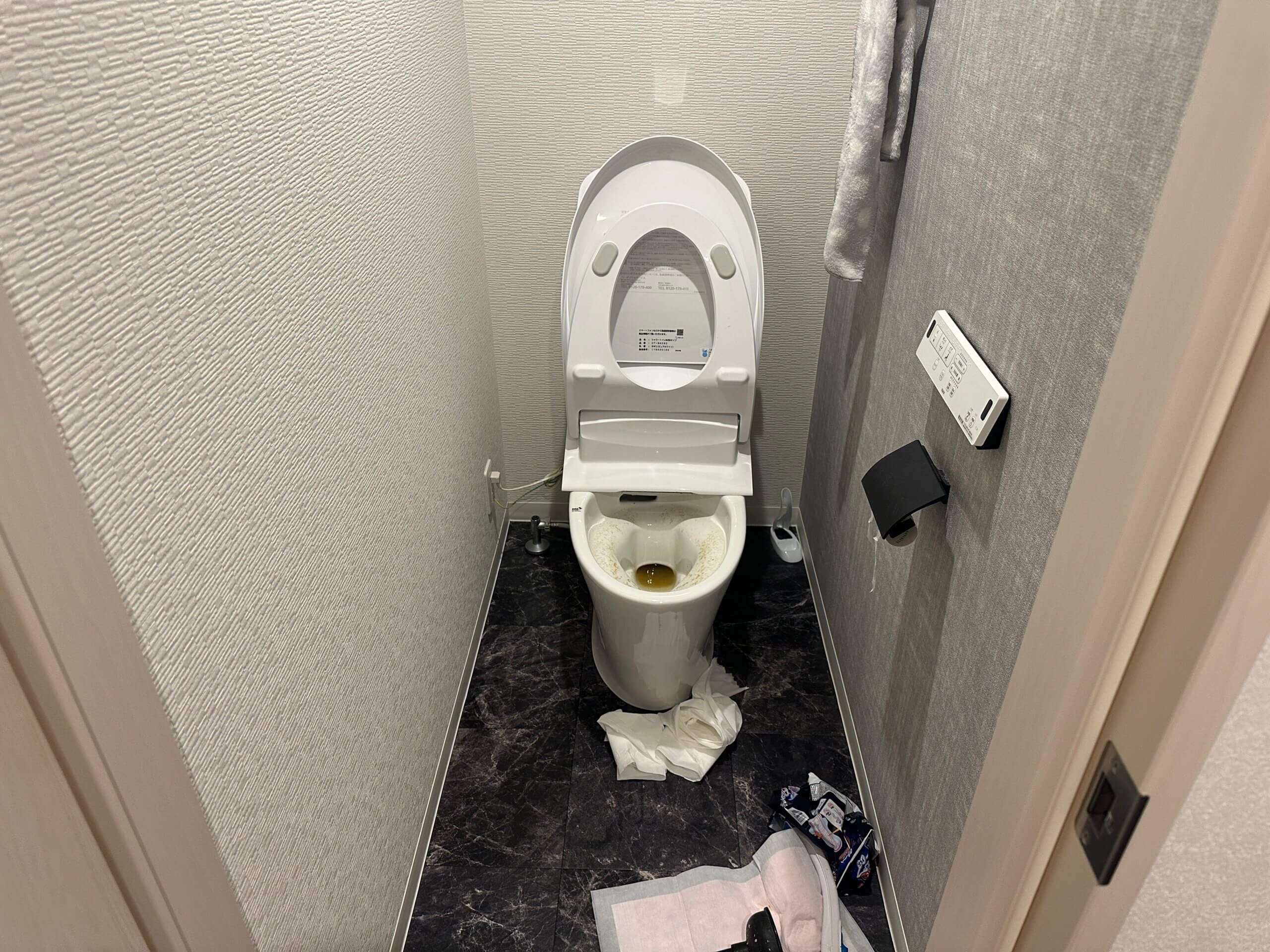 異物によるトイレつまり解消-大阪市阿倍野区