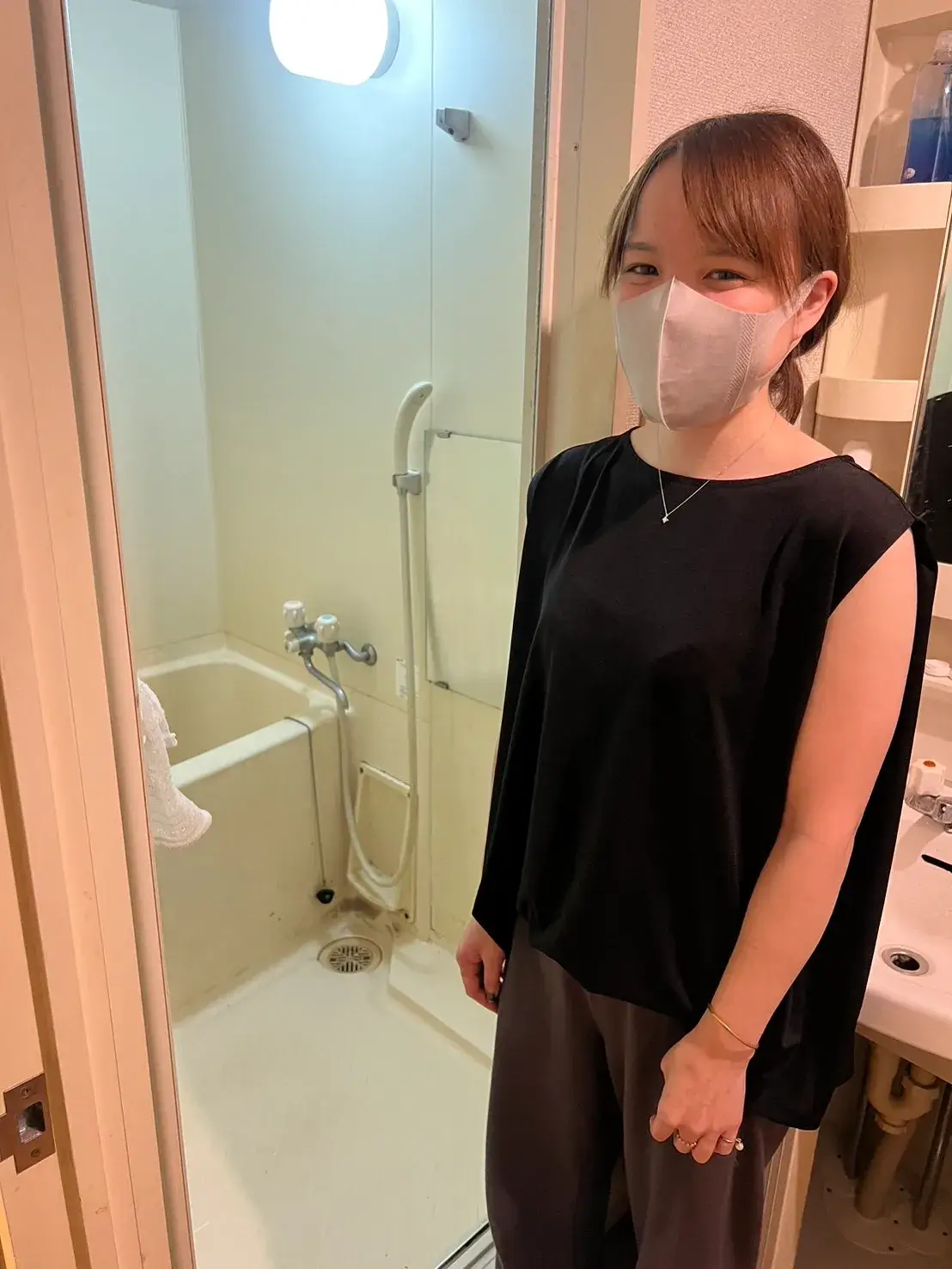 髪の毛が原因で浴室と洗面所の配管つまり-さいたま市大宮区